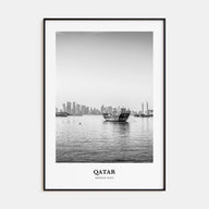 Qatar Portrait B&W Poster