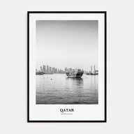 Qatar Portrait B&W Poster
