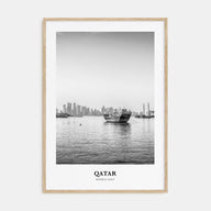 Qatar Portrait B&W Poster