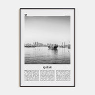 Qatar Travel B&W Poster
