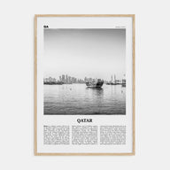 Qatar Travel B&W Poster