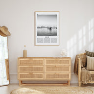 Qatar Travel B&W Poster