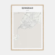 Qingdao Map Portrait Poster