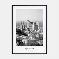 Qingdao Portrait B&W Poster