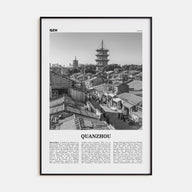 Quanzhou Travel B&W Poster