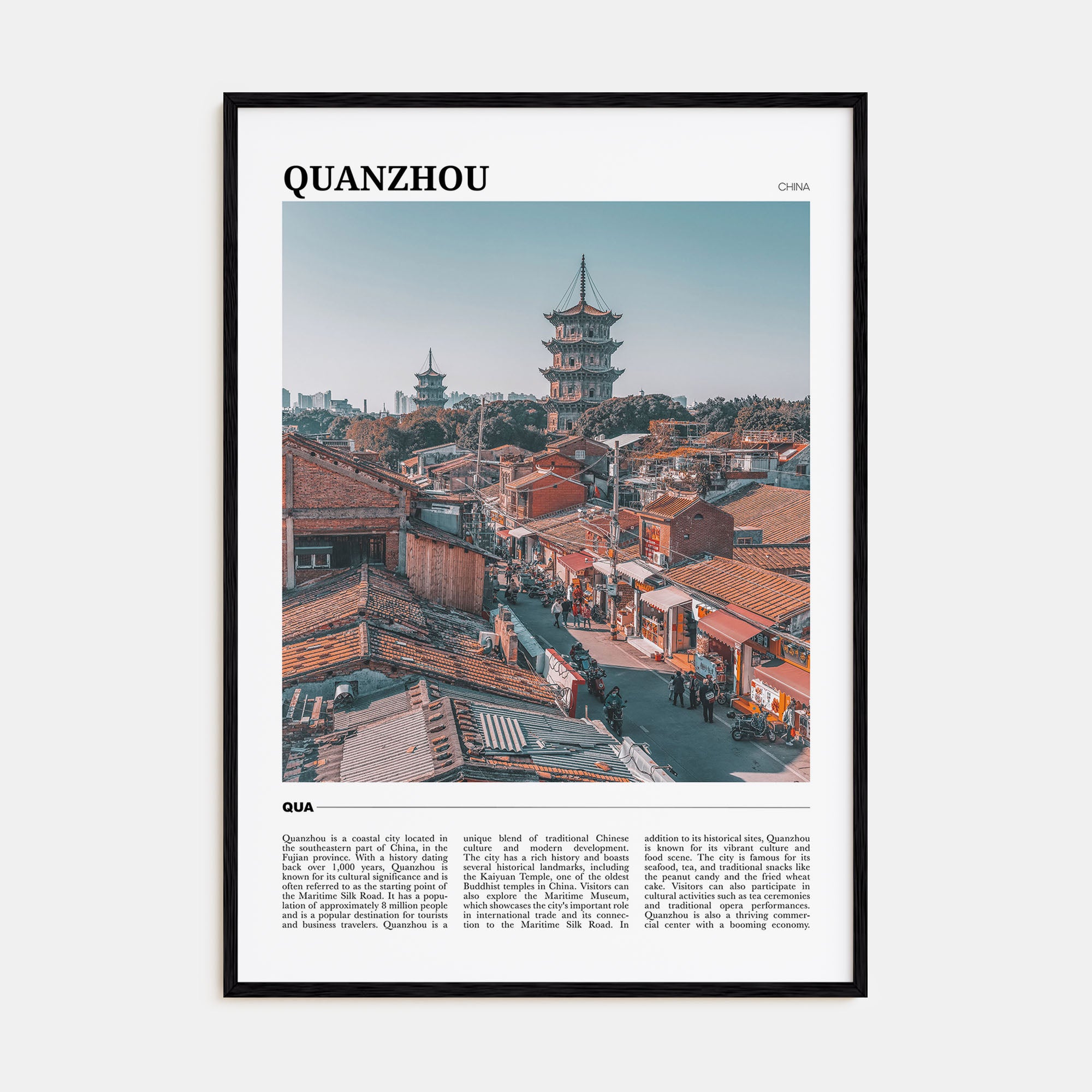 Quanzhou Travel Color Poster