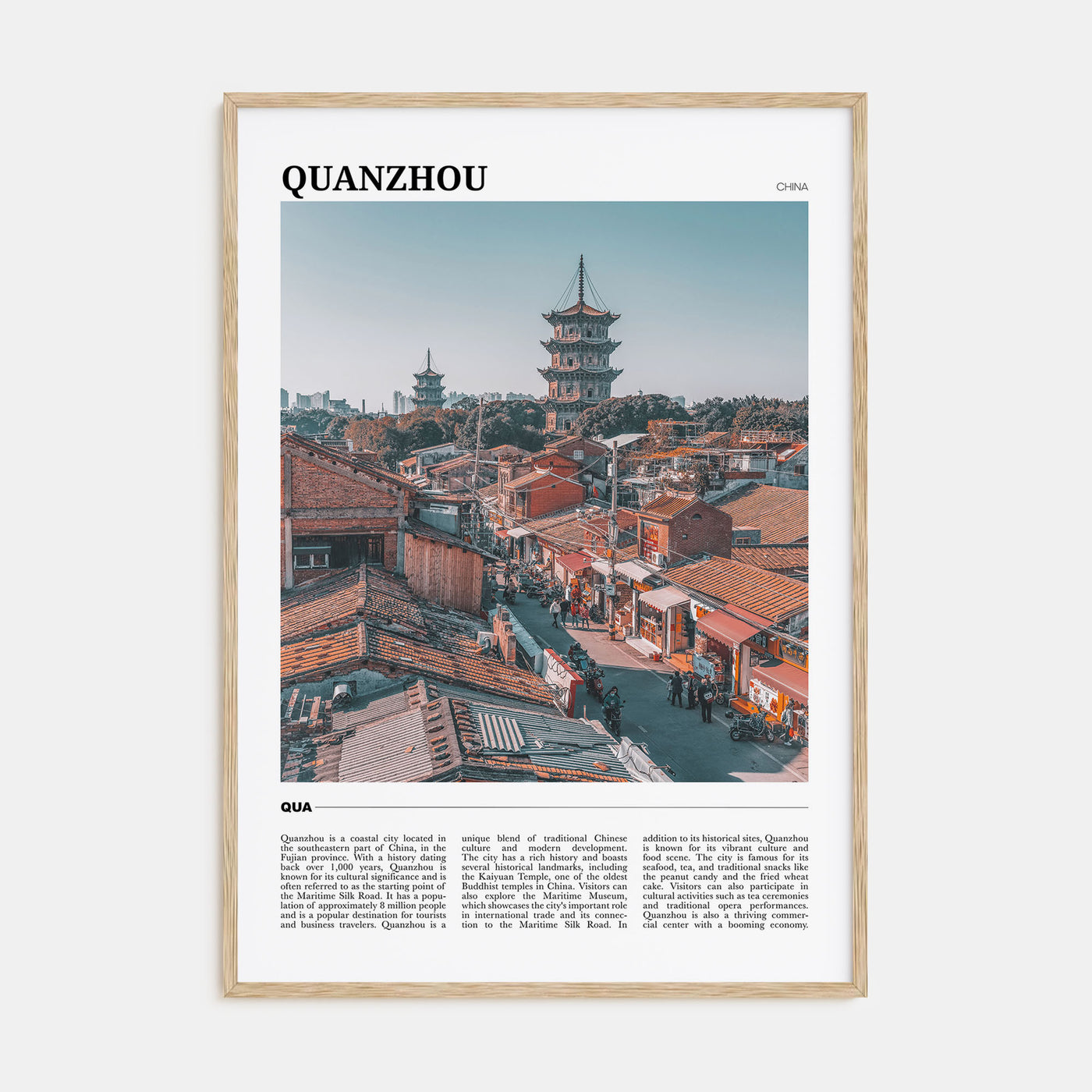 Quanzhou Travel Color Poster
