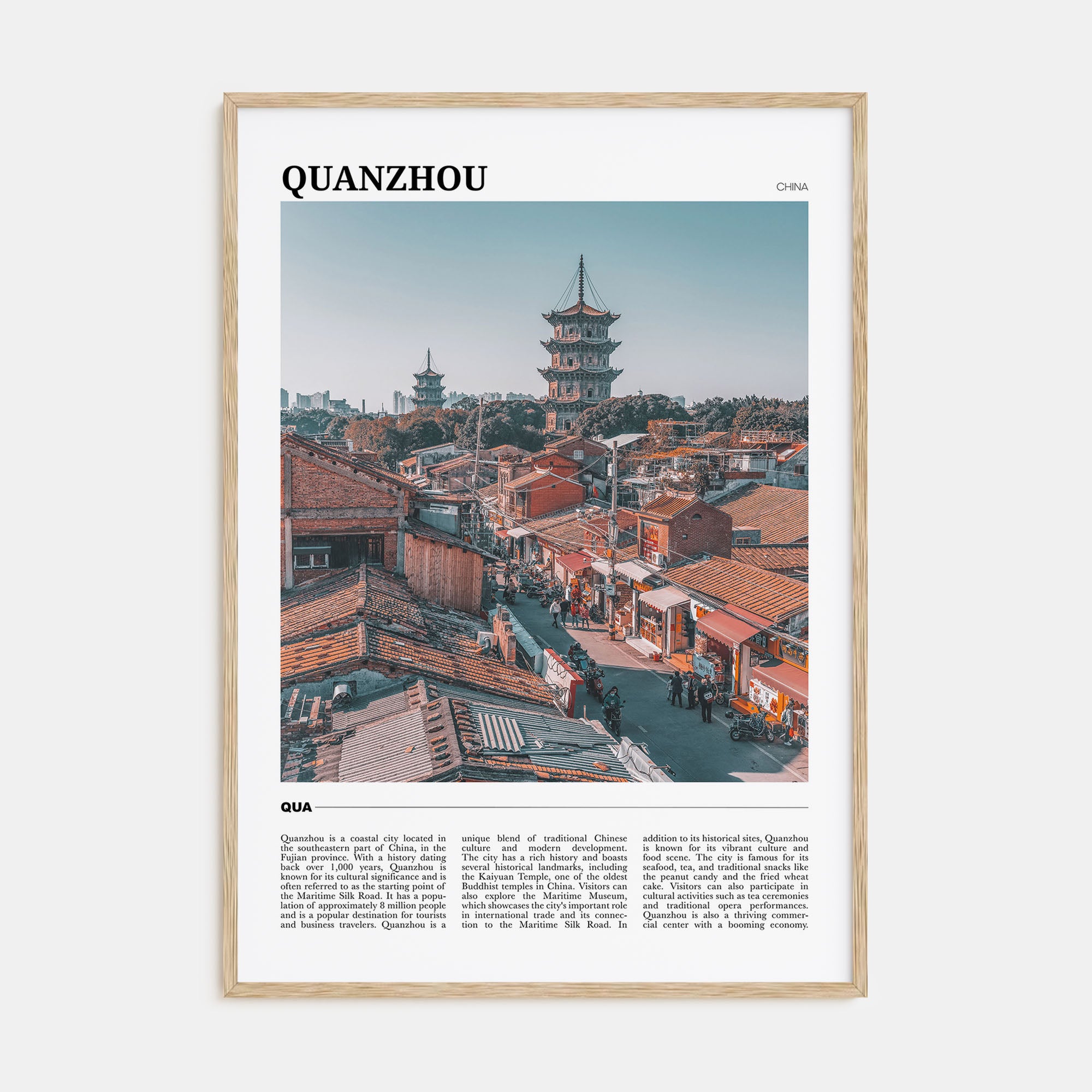 Quanzhou Travel Color Poster