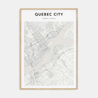 Quebec City Map Portrait Poster