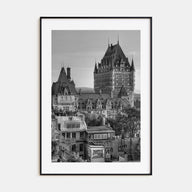 Quebec City Photo B&W Poster