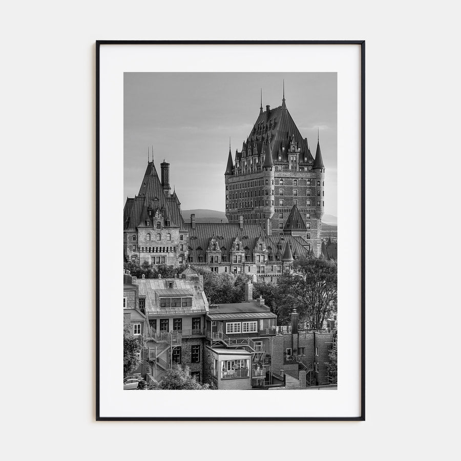 Quebec City Photo B&W Poster