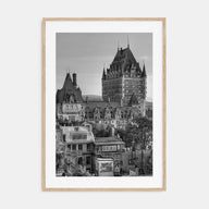 Quebec City Photo B&W Poster