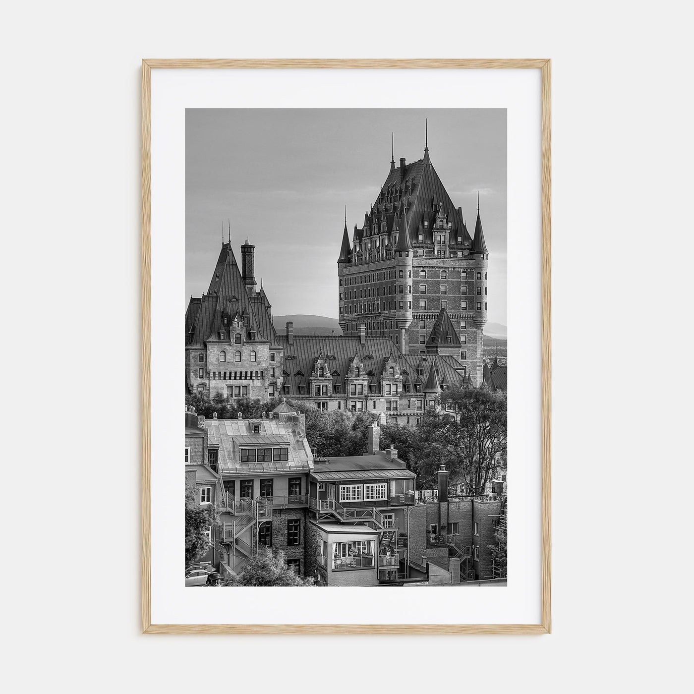 Quebec City Photo B&W Poster