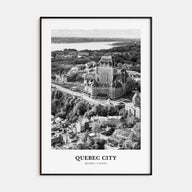 Quebec City Portrait B&W No 1 Poster