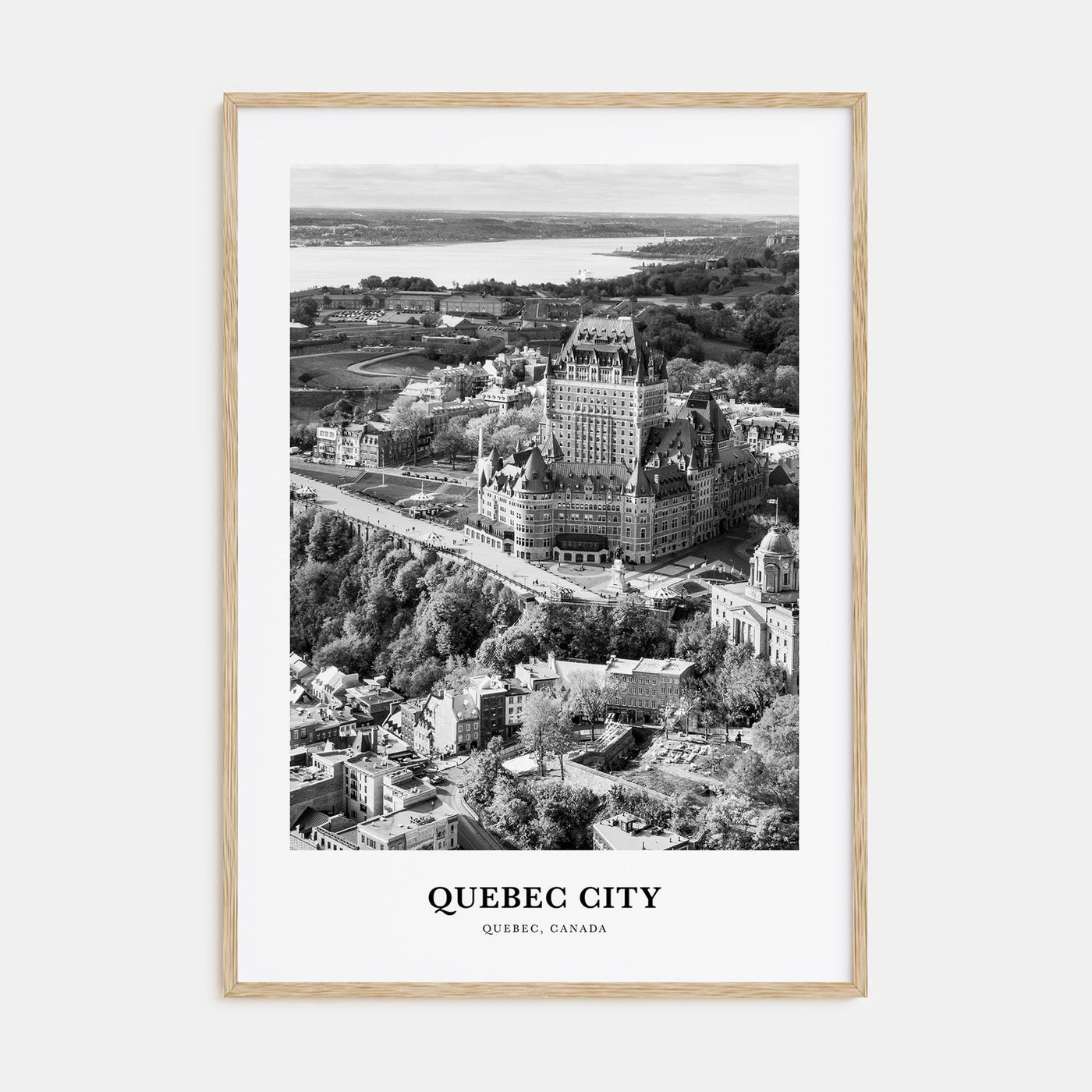 Quebec City Portrait B&W No 1 Poster