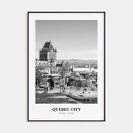 Quebec City Portrait B&W No 2 Poster