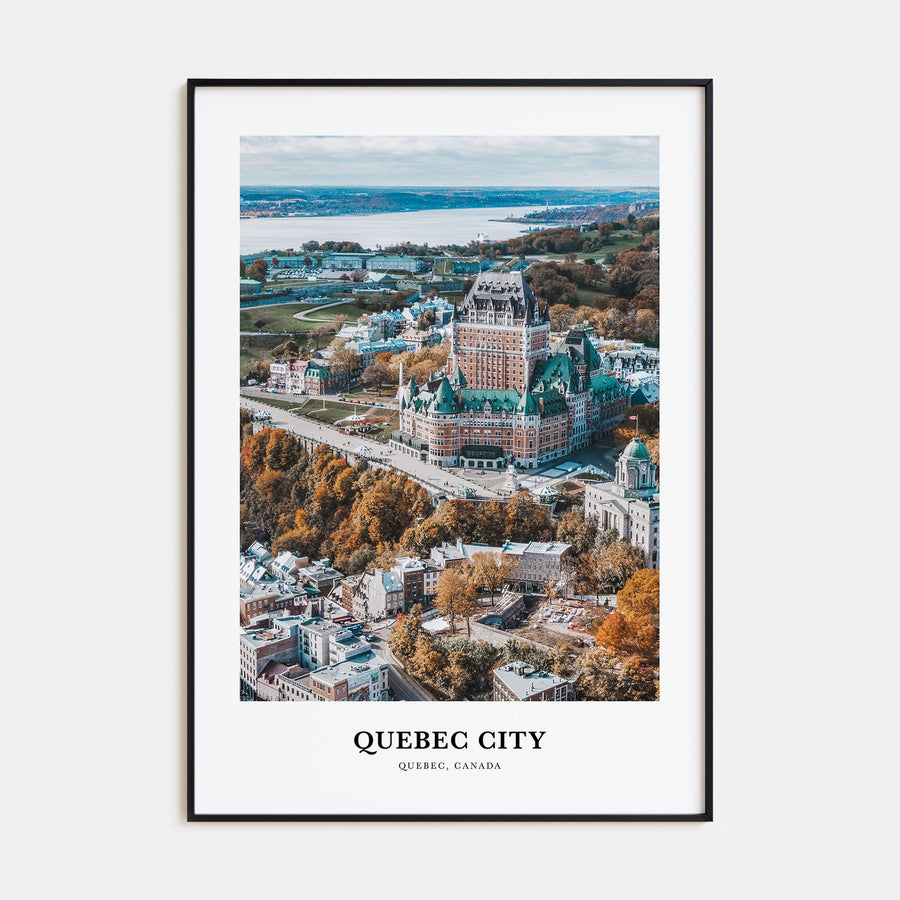 Quebec City Portrait Color Poster