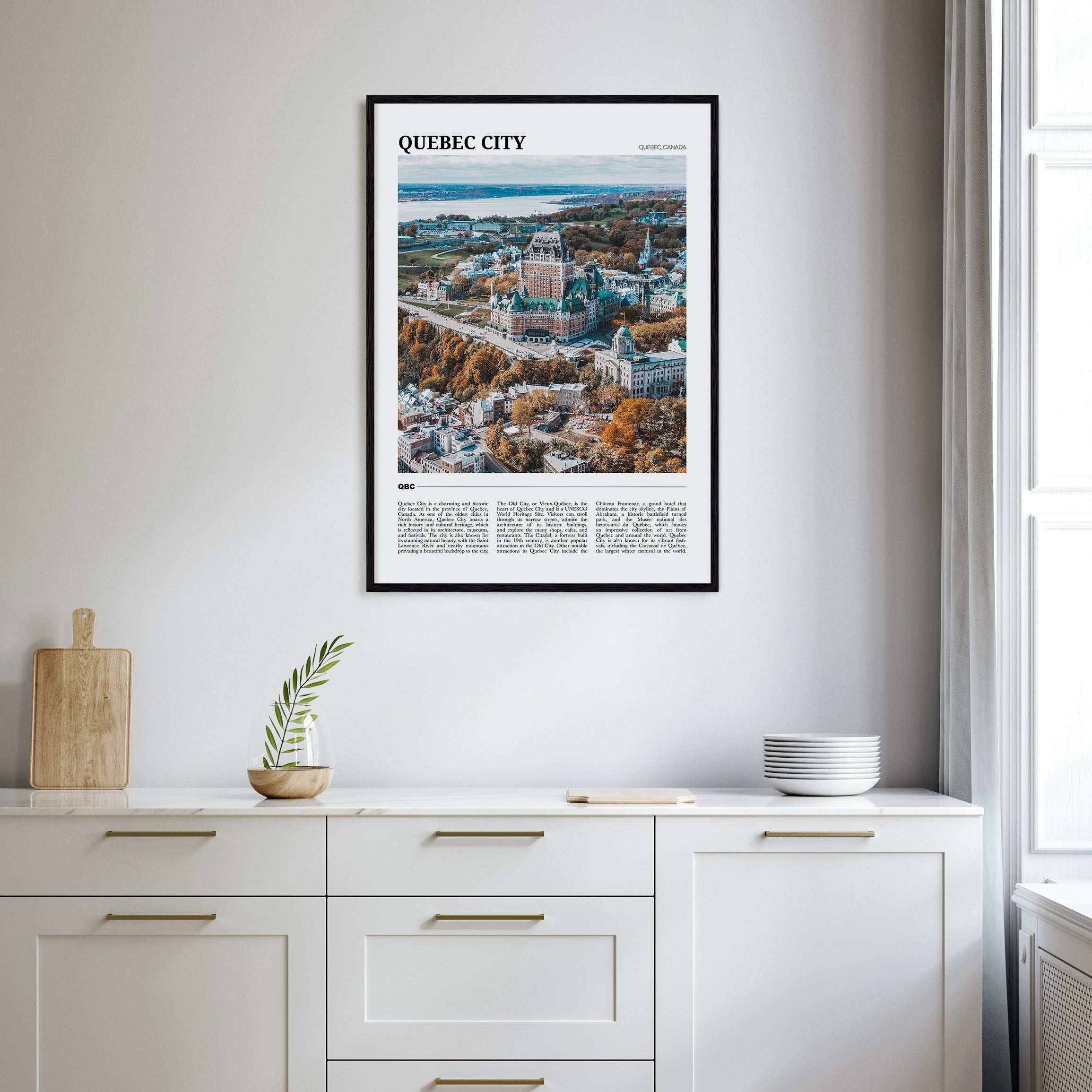 Quebec City Travel Color Poster