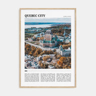 Quebec City Travel Color Poster