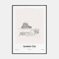 Quebec Drawn Poster