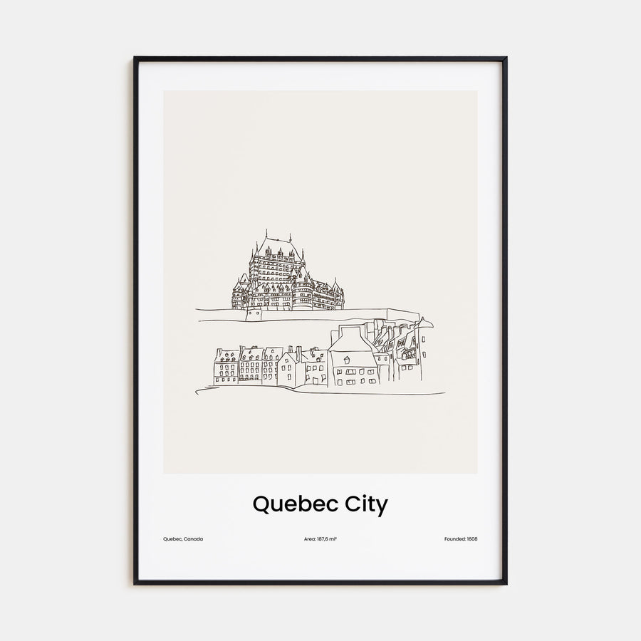 Quebec Drawn Poster