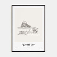 Quebec Drawn Poster