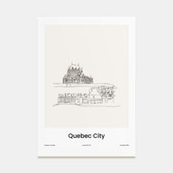 Quebec Drawn Poster