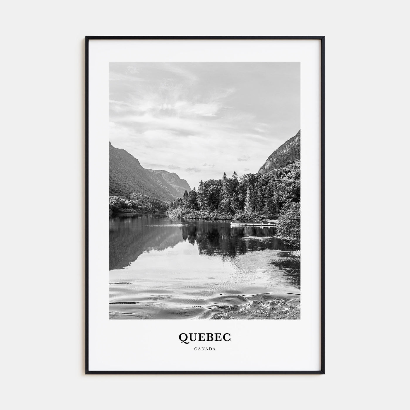 Quebec Portrait B&W Poster