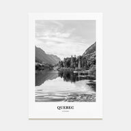 Quebec Portrait B&W Poster