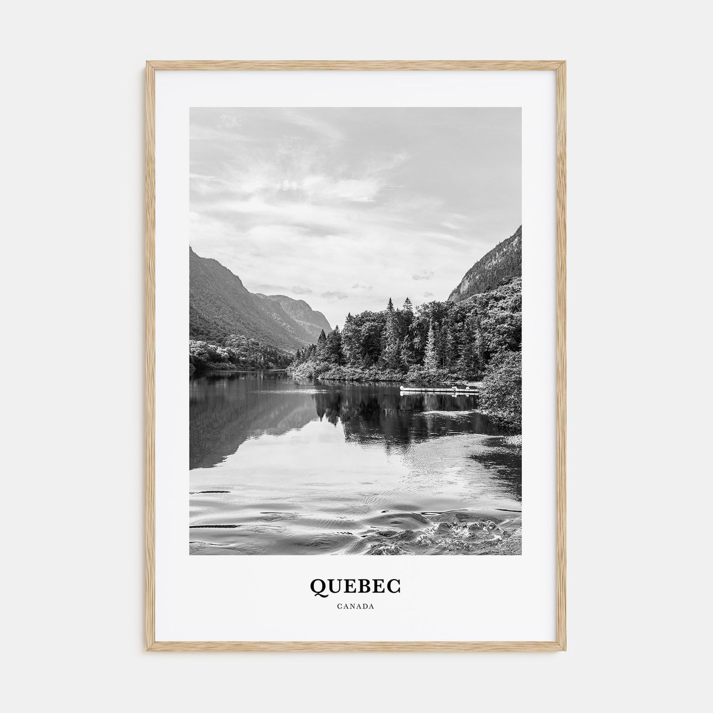 Quebec Portrait B&W Poster