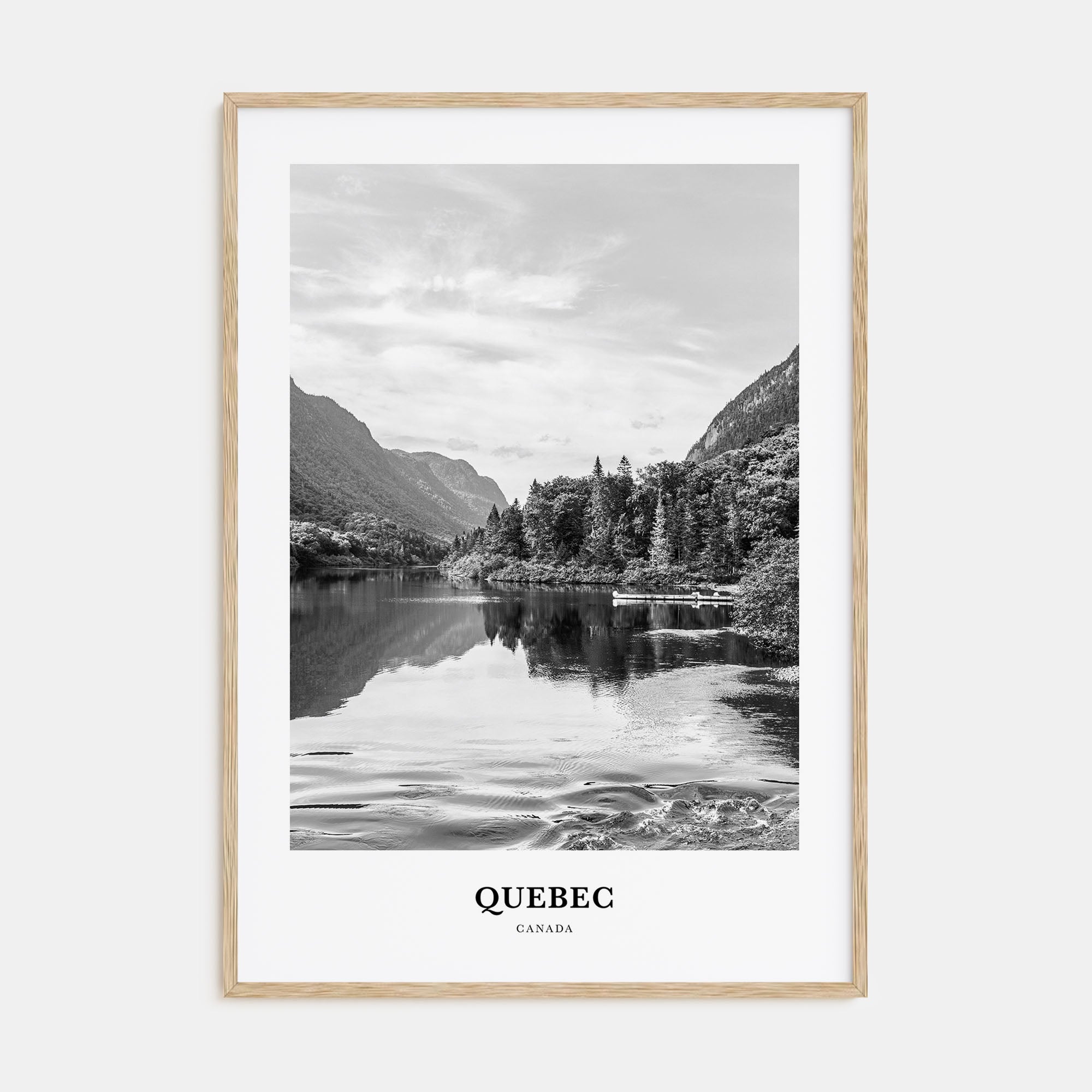 Quebec Portrait B&W Poster