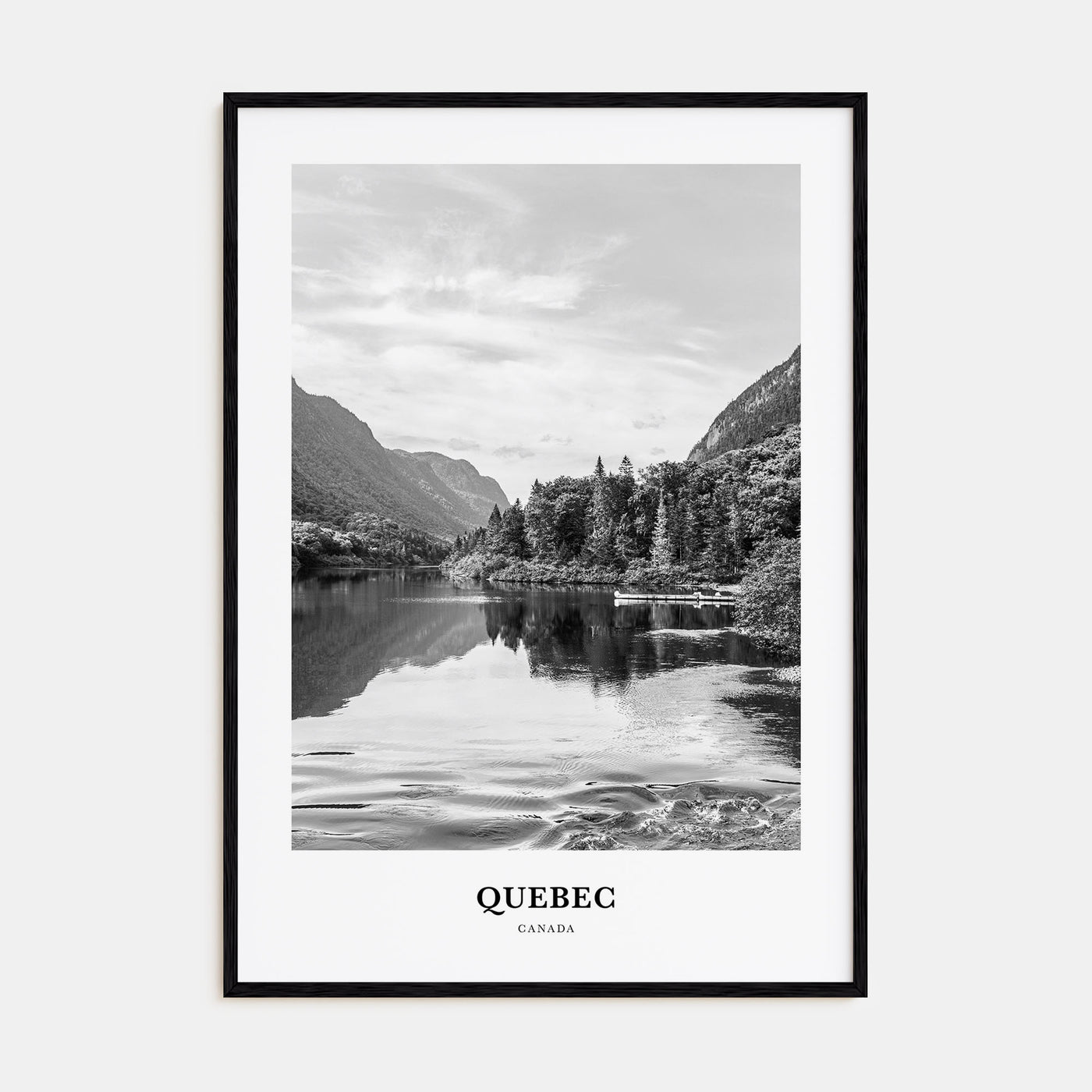 Quebec Portrait B&W Poster