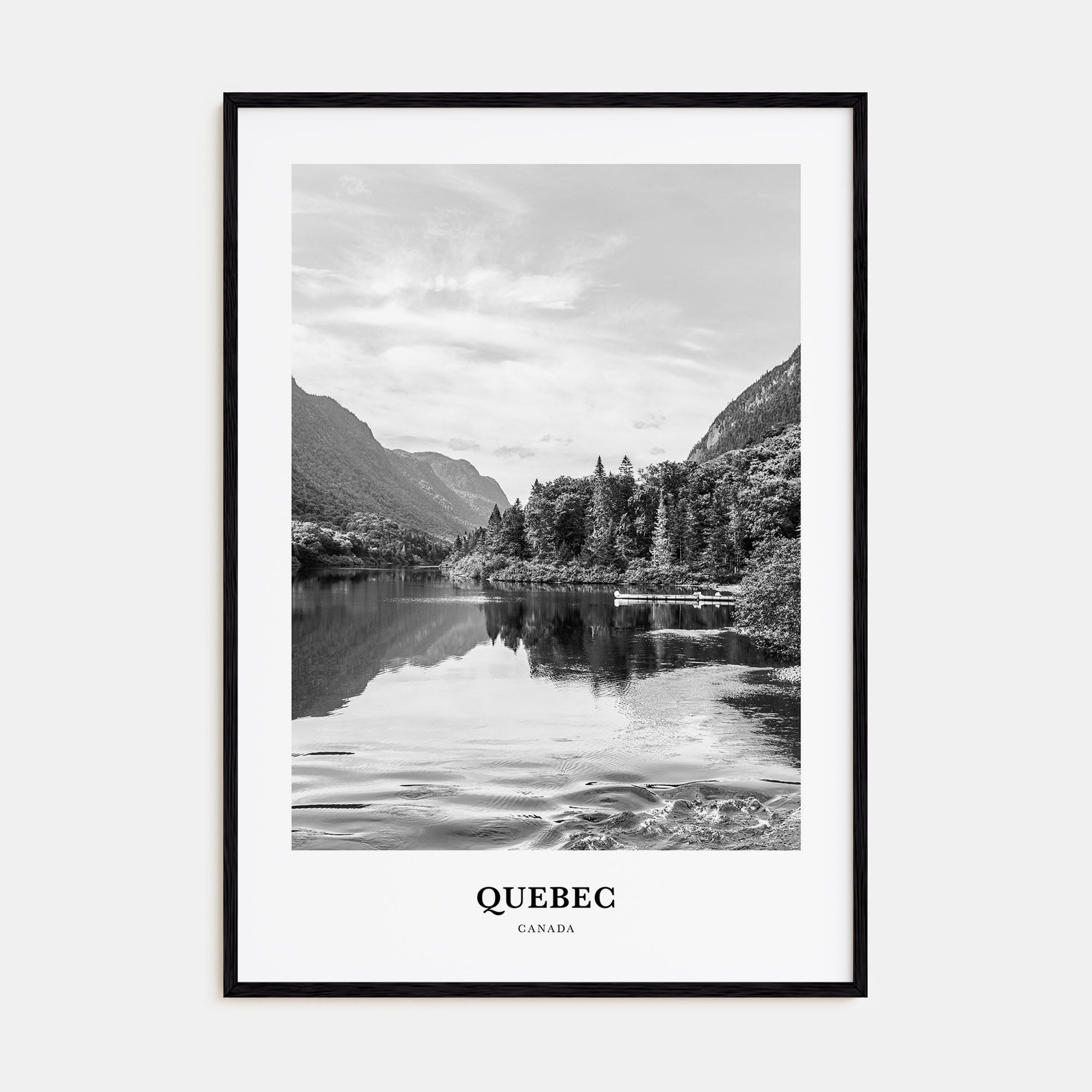 Quebec Portrait B&W Poster