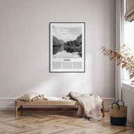 Quebec Travel B&W Poster