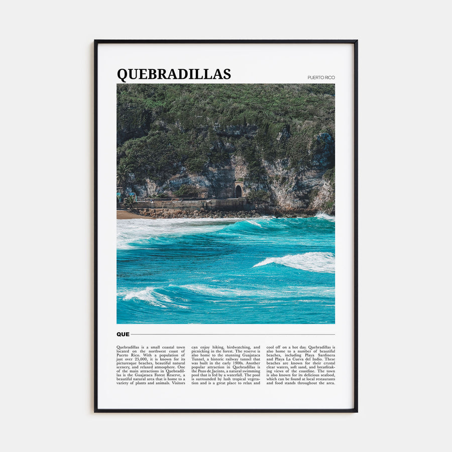 Quebradillas Travel Color Poster