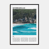 Quebradillas Travel Color Poster
