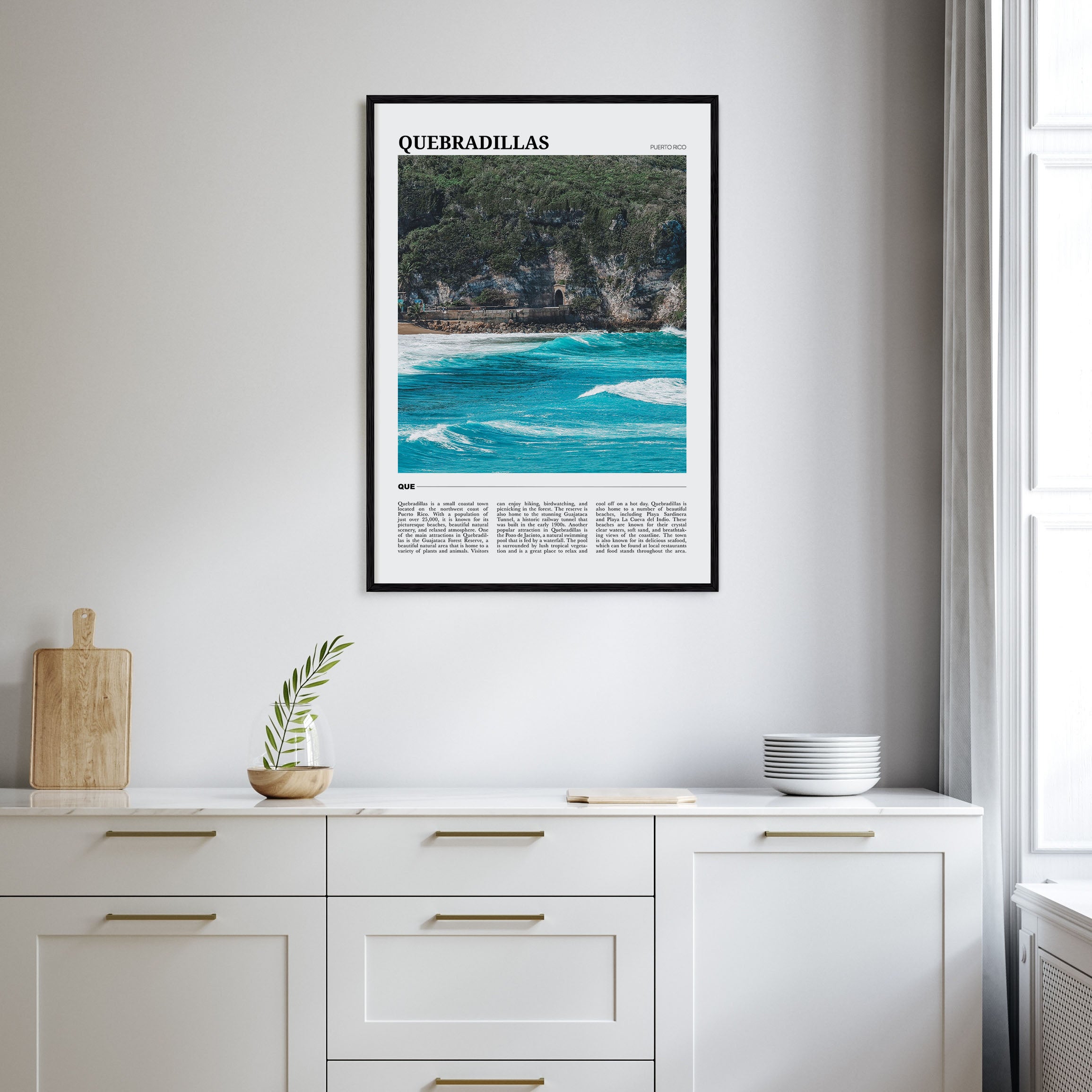 Quebradillas Travel Color Poster