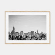 Queens, New York Landscape B&W Poster