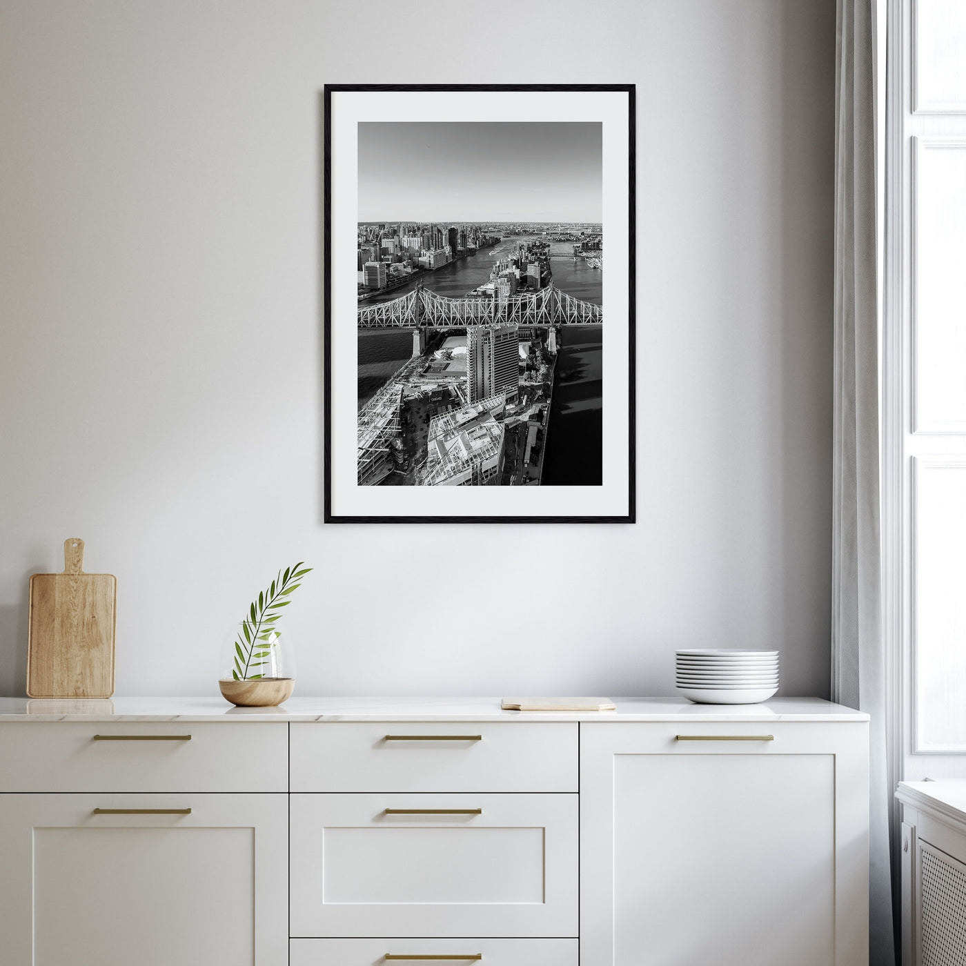 Queens, New York Photo B&W Poster