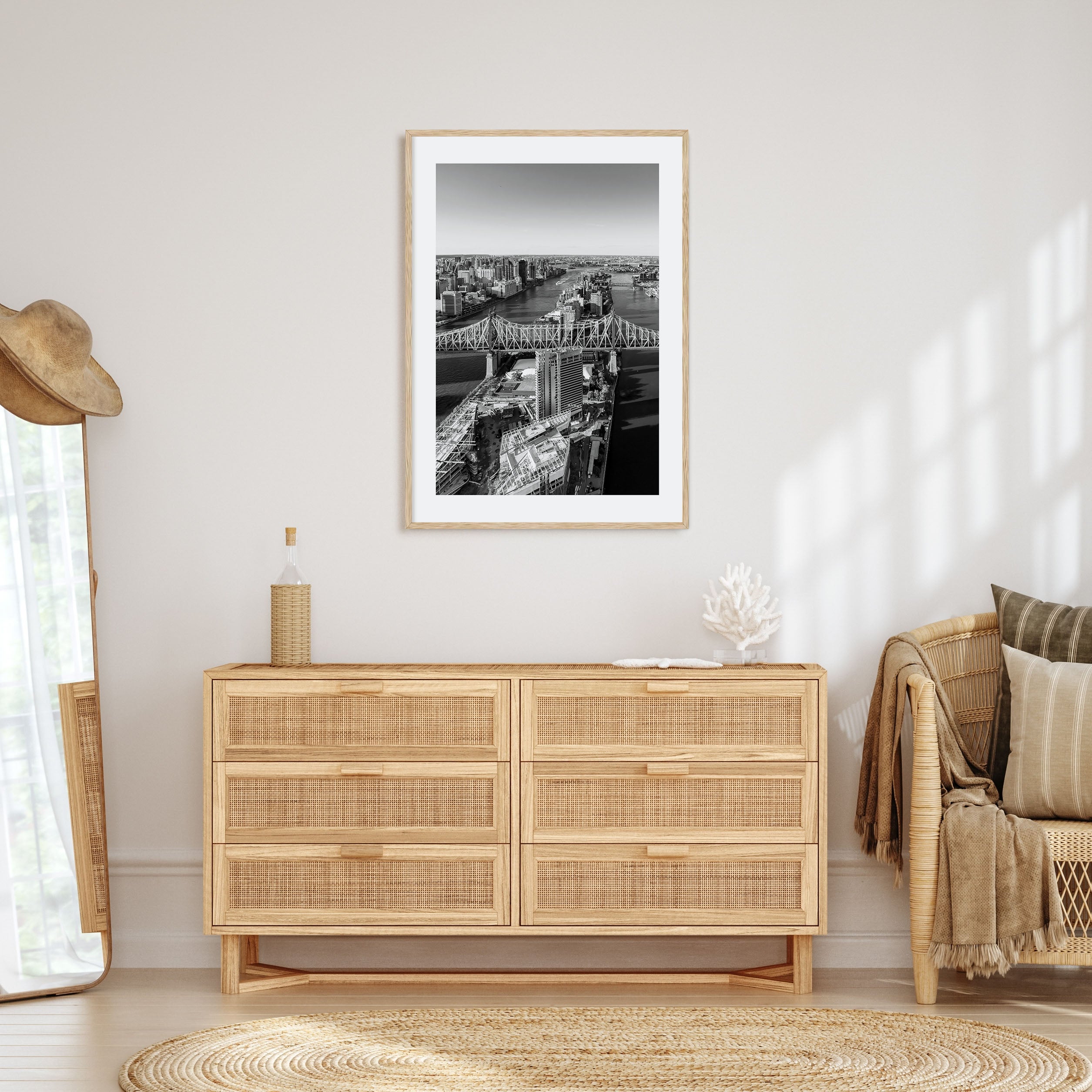 Queens, New York Photo B&W Poster