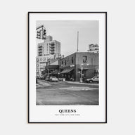 Queens, New York Portrait B&W No 2 Poster