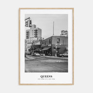 Queens, New York Portrait B&W No 2 Poster