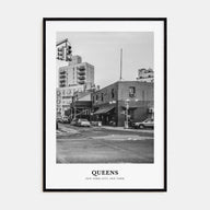 Queens, New York Portrait B&W No 2 Poster
