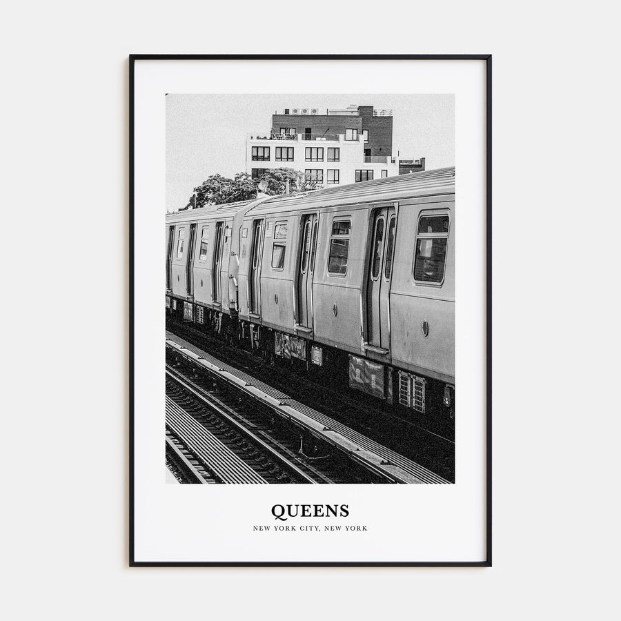 Queens, New York Portrait B&W No 3 Poster