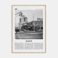 Queens, New York Travel B&W No 2 Poster
