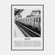 Queens, New York Travel B&W No 3 Poster