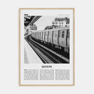 Queens, New York Travel B&W No 3 Poster