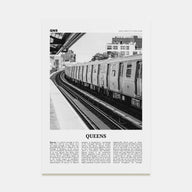 Queens, New York Travel B&W No 3 Poster