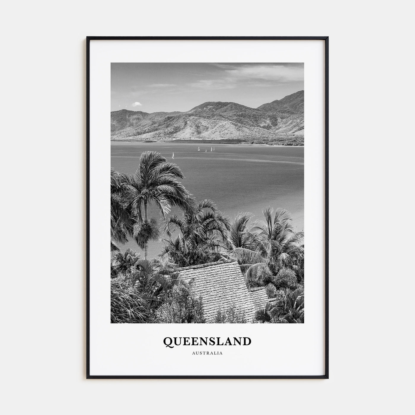 Queensland Portrait B&W Poster