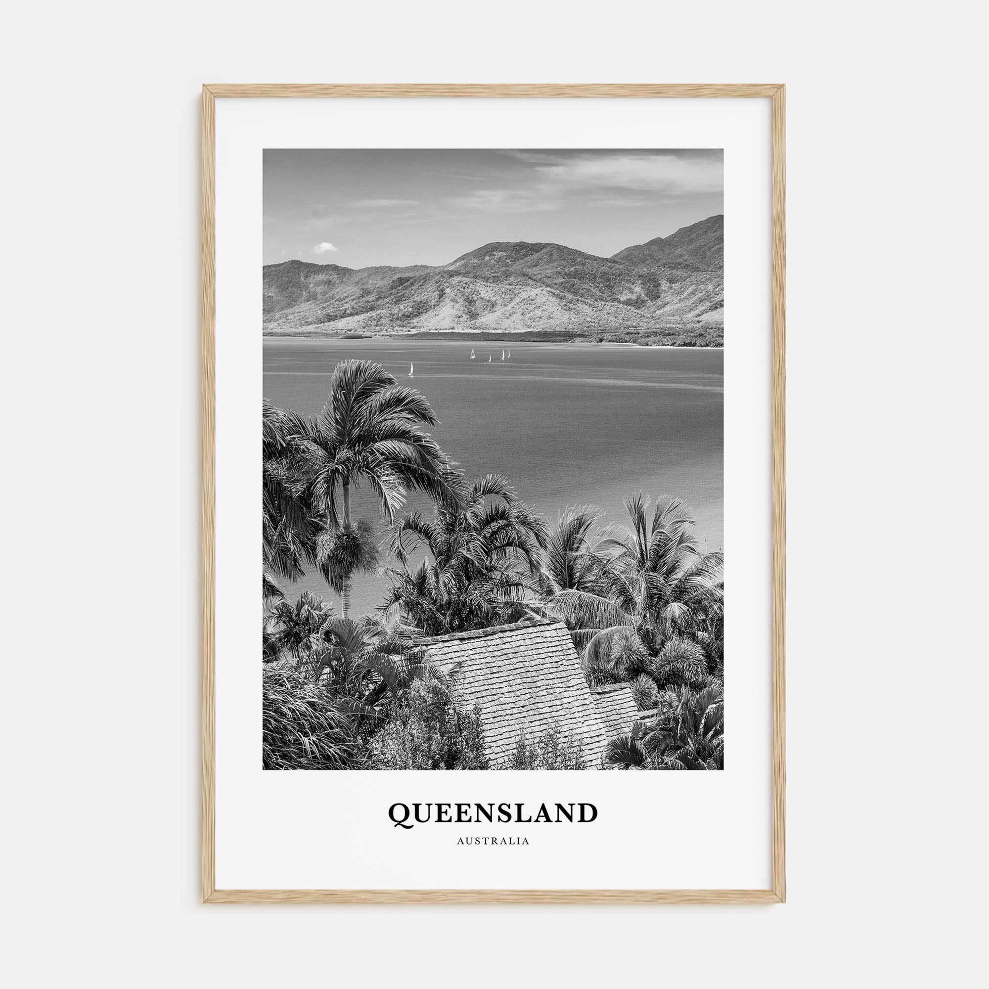 Queensland Portrait B&W Poster